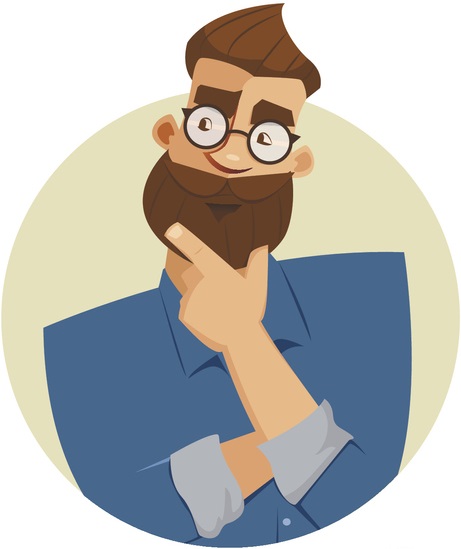 Business avatars set. Cartoon characters with expression